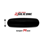 Anillo para el Pene Forma Plana Silicona Sólida 3.5 cm Negro - Imagen 3