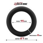 Anillo para el Pene Silicona Sólida 4.5 cm - Imagen 3