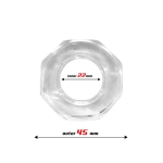 Anillo para el Pene Súper Flexible Poligonal 2.2 cm Transparente - Imagen 2