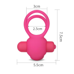 Anillo Vibrador Doble Power Clit Duo Rosa - Imagen 6