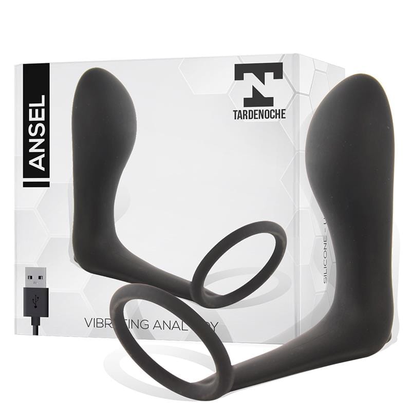 ansel-plug-anal-con-vibracion-y-anillo-usb-silicona Ansel Plug Anal con Vibración y Anillo USB Silicona - Imagen 1