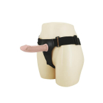 Arnés con Dildo Hueco y Vibración 15.5 x 4.2 cm Natural - Imagen 2