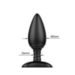 Asher Plug Anal con Control Remoto USB Magnético Negro - Imagen 9