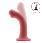 Bouncy Dildo Silicona Líquida Hiper Flexible 7 - 18 cm Talla M Burgundy - Imagen 2