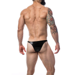 C4M11 Calzoncillo Estilo Brazilian Leatherette Negro - Imagen 2