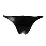 C4M11 Calzoncillo Estilo Brazilian Leatherette Negro - Imagen 4