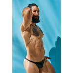 C4M11 Calzoncillo Estilo Brazilian Leatherette Negro - Imagen 5