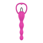 Cadena Anal con Vibración Rosa
