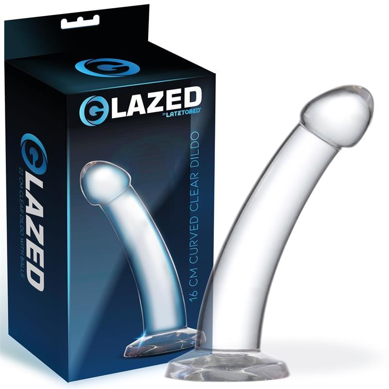 dildo-curvado-material-cristalino-16-cm Dildo Curvado Material Cristalino 16 cm - Imagen 1
