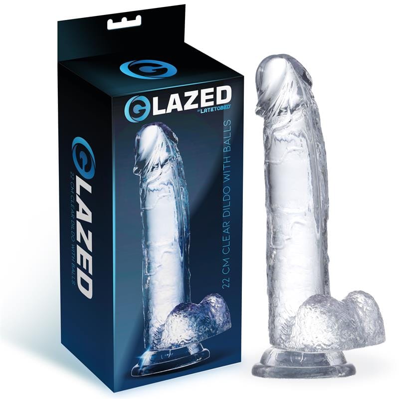 dildo-realista-con-testiculos-material-cristalino-22-cm Dildo Realista con Testículos Material Cristalino 22 cm - Imagen 1