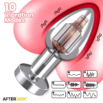 Dimpor Plug Anal Cromado con Vibración USB Magnético Talla M - Imagen 9