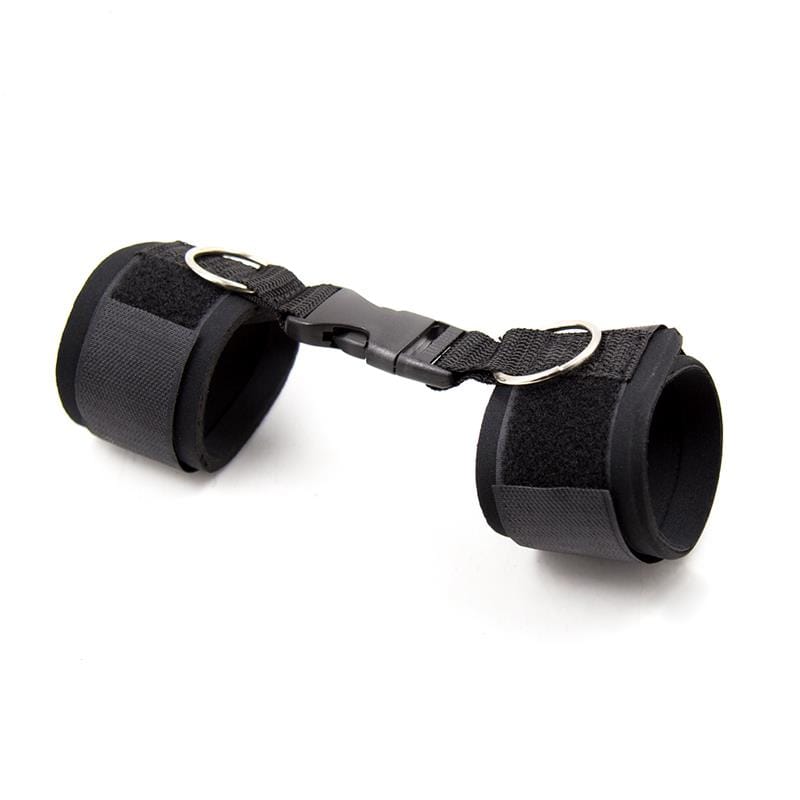 esposas-de-neopreno-para-tobillos-con-velcro-negro Esposas de Neopreno para Tobillos con Velcro Negro - Imagen 1