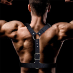 Fabrio Arnés Masculino para Bondage Cuero Vegano - Imagen 3