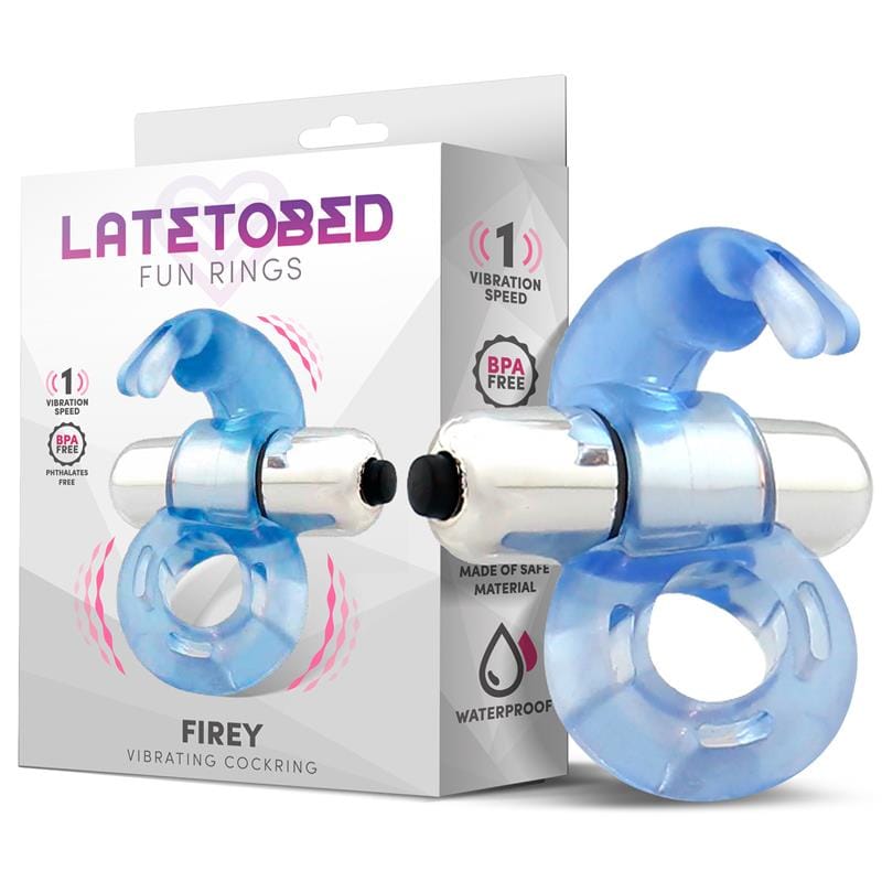 firey-anillo-vibrador-con-conejito-azul Firey Anillo Vibrador con Conejito Azul - Imagen 1