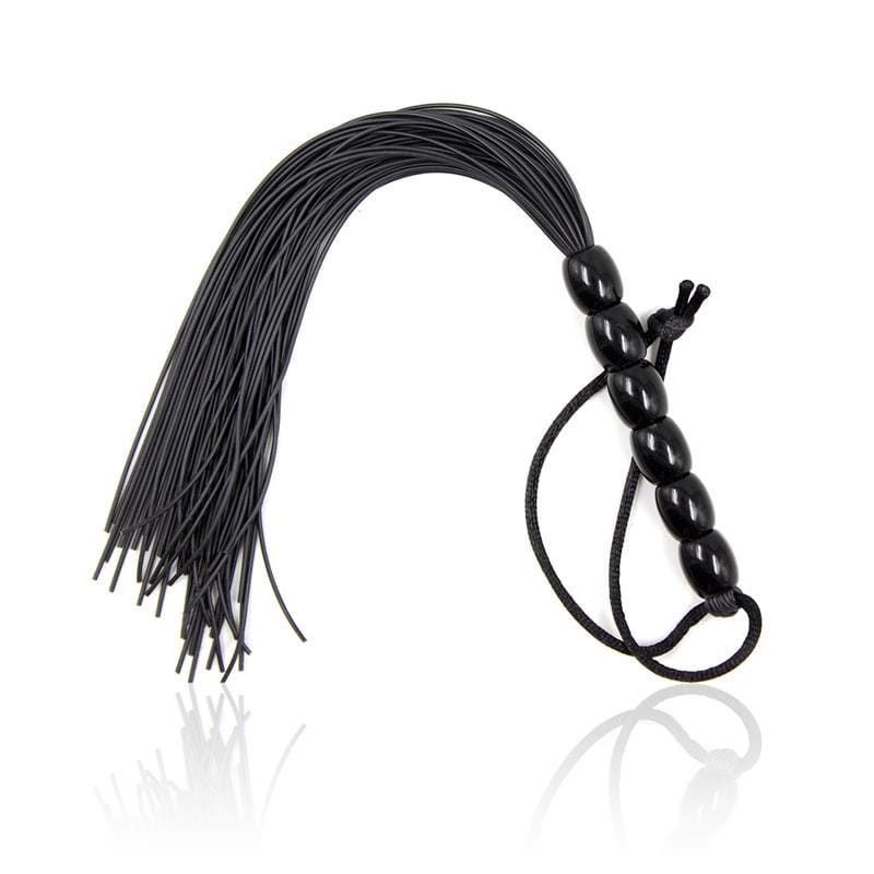 flogger-de-silicona-con-mango-con-6-bolas-26-cm-negro Flogger de Silicona con Mango con 6 Bolas 26 cm Negro - Imagen 1