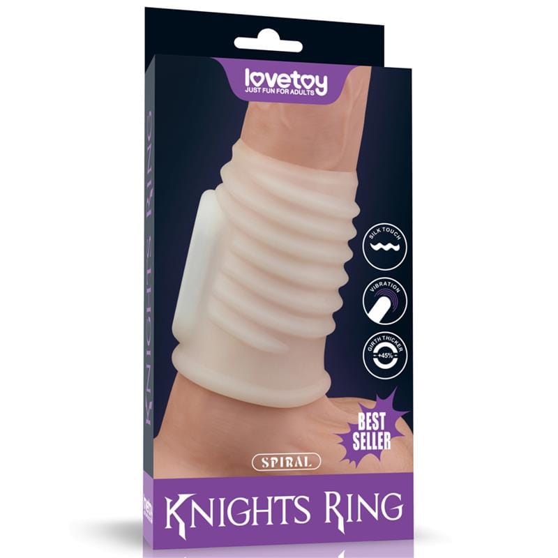funda-para-el-pene-con-vibracion-spiral-knights Funda para el Pene con Vibración Spiral Knights - Imagen 1