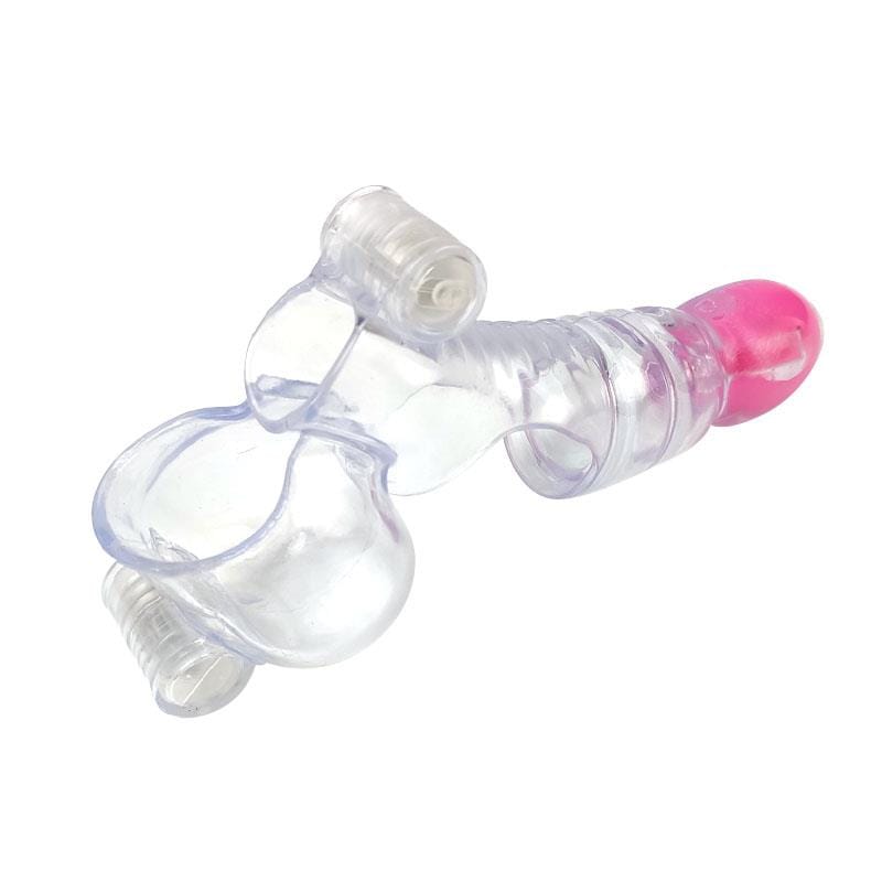 funda-para-el-pene-y-testiculos-3-balas-vibradoras-transparente Funda para el Pene y Testículos 3 Balas Vibradoras Transparente - Imagen 1