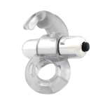 Horizon Anillo Vibrador con Conejito Transparente - Imagen 2