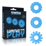 Lumino Play Set 3 Anillos para el Pene Luz Azul - Imagen 7