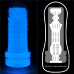 Masturbador Masculino Lumino Luz Azul - Imagen 12