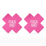 Pack Pezoneras Cruz Negro y Rosa FUCK ME - Imagen 3