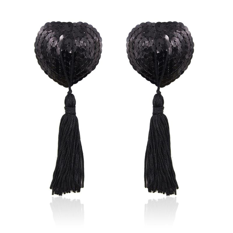 pezoneras-autoadhesivas-forma-de-corazon-con-lentejuelas-negras Pezoneras Autoadhesivas Forma de Corazón con Lentejuelas Negras - Imagen 1