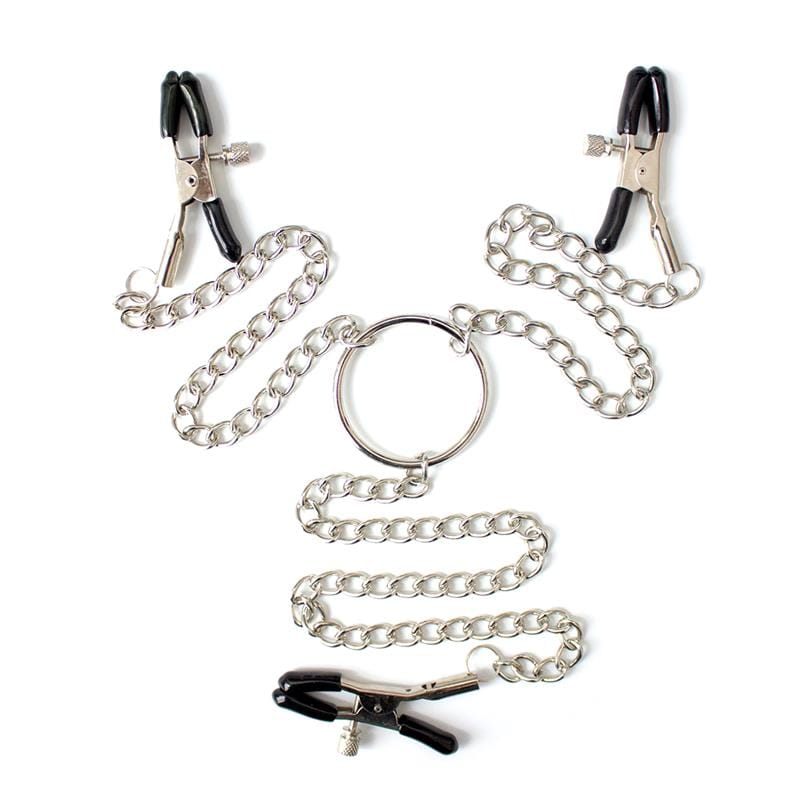 pinzas-para-pezones-y-clitoris-con-cadena-metal Pinzas para Pezones y Clítoris con Cadena Metal - Imagen 1