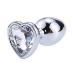 Plug Anal con Joya de Corazón Blanco Talla M - Imagen 5
