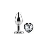 Plug Anal con Joya de Corazón Blanco Talla S - Imagen 3