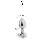 Plug Anal con Joya de Corazón Blanco Talla S - Imagen 7