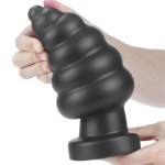 Plug Anal con Vibración King Sized 7 Negro - Imagen 6