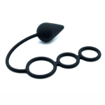 Plug con Anillos Pene Silicona - Imagen 2