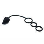 Plug con Anillos Pene Silicona - Imagen 3