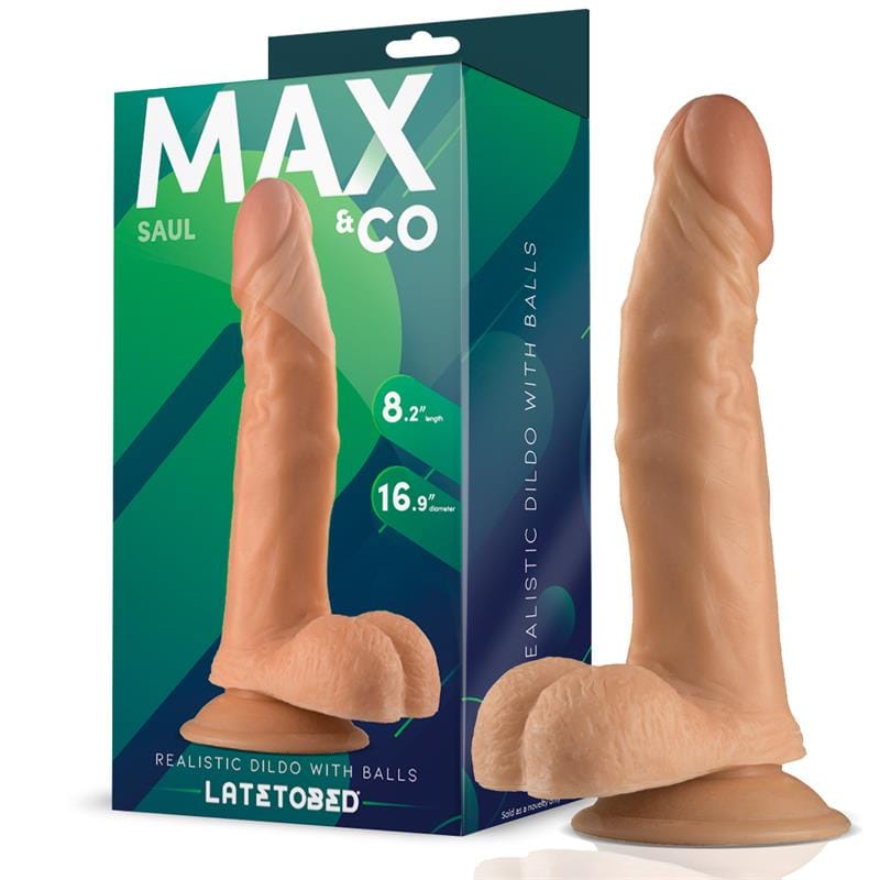 saul-dildo-realista-con-testiculos-natural-825-21-cm Saul Dildo Realista con Testículos Natural 8,25 - 21 cm - Imagen 1