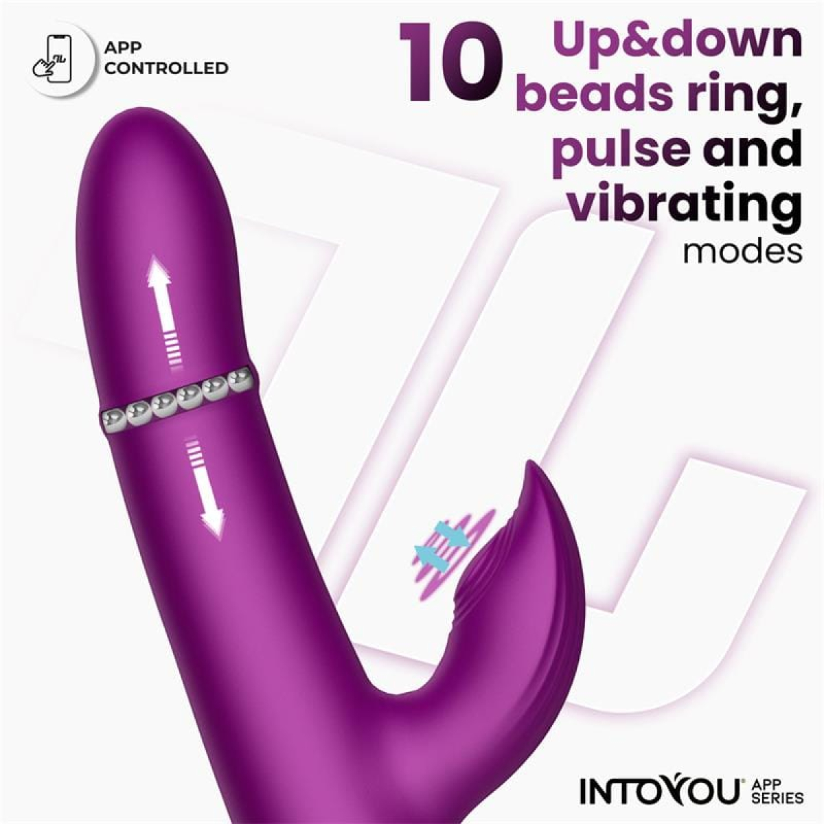 Sendel Vibrador con Anillo de Bolas Internas Up and Down y Pulsación con App - Imagen 5