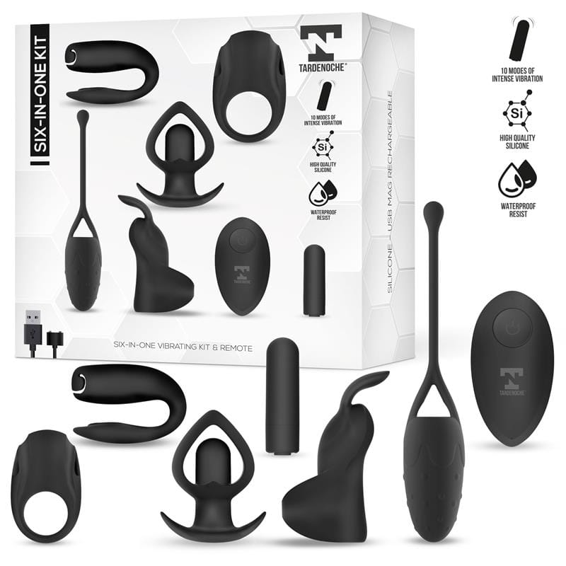 six-in-one-kit-de-bala-vibradora-y-5-accesorios-de-silicona Six-In-One Kit de Bala Vibradora y 5 Accesorios de Silicona - Imagen 1