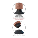 Vibrador Realista 6 Bronceado - Imagen 3