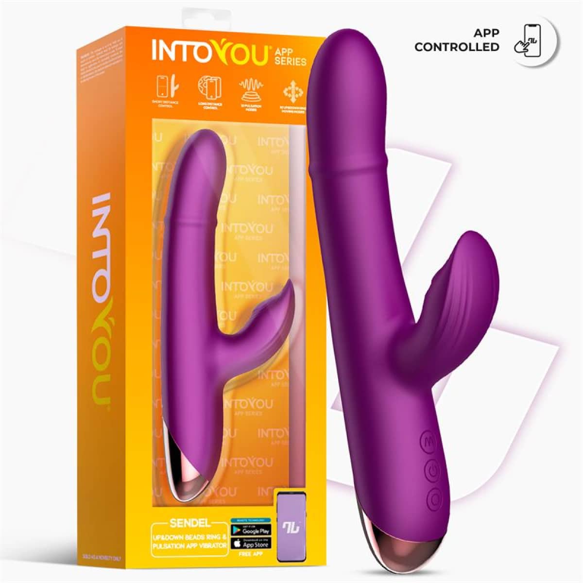Sendel Vibrador con Anillo de Bolas Internas Up and Down y Pulsación con App - Imagen 2