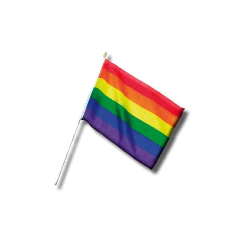 banderin-pequeno-con-bandera-lgbt-30-cm Banderin Pequeño con Bandera LGBT+ 30 cm - Imagen 1