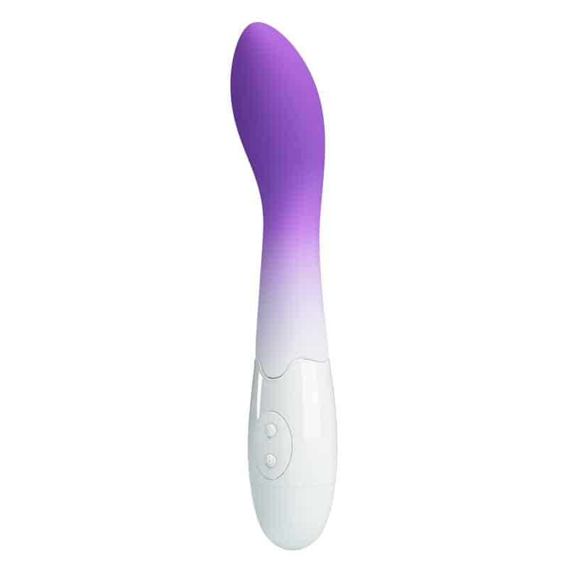 bishop-vibrador-blanco-y-purpura Bishop Vibrador Blanco y Púrpura - Imagen 1