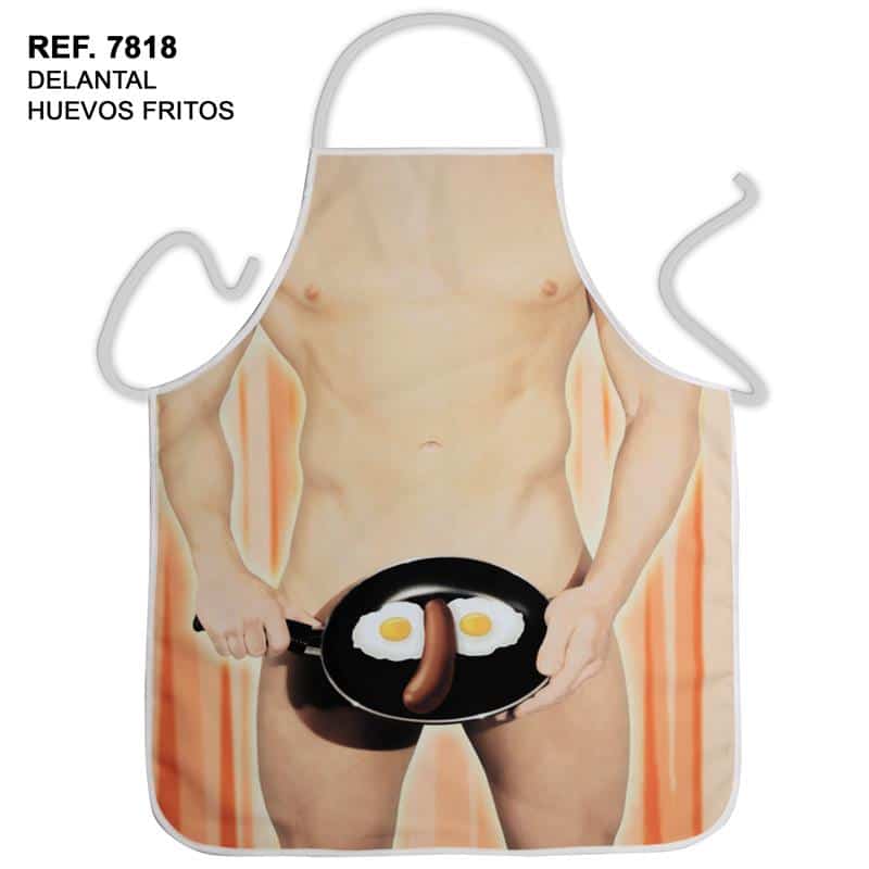 delantal-huevos-fritos-desnudo Delantal Huevos Fritos Desnudo - Imagen 1