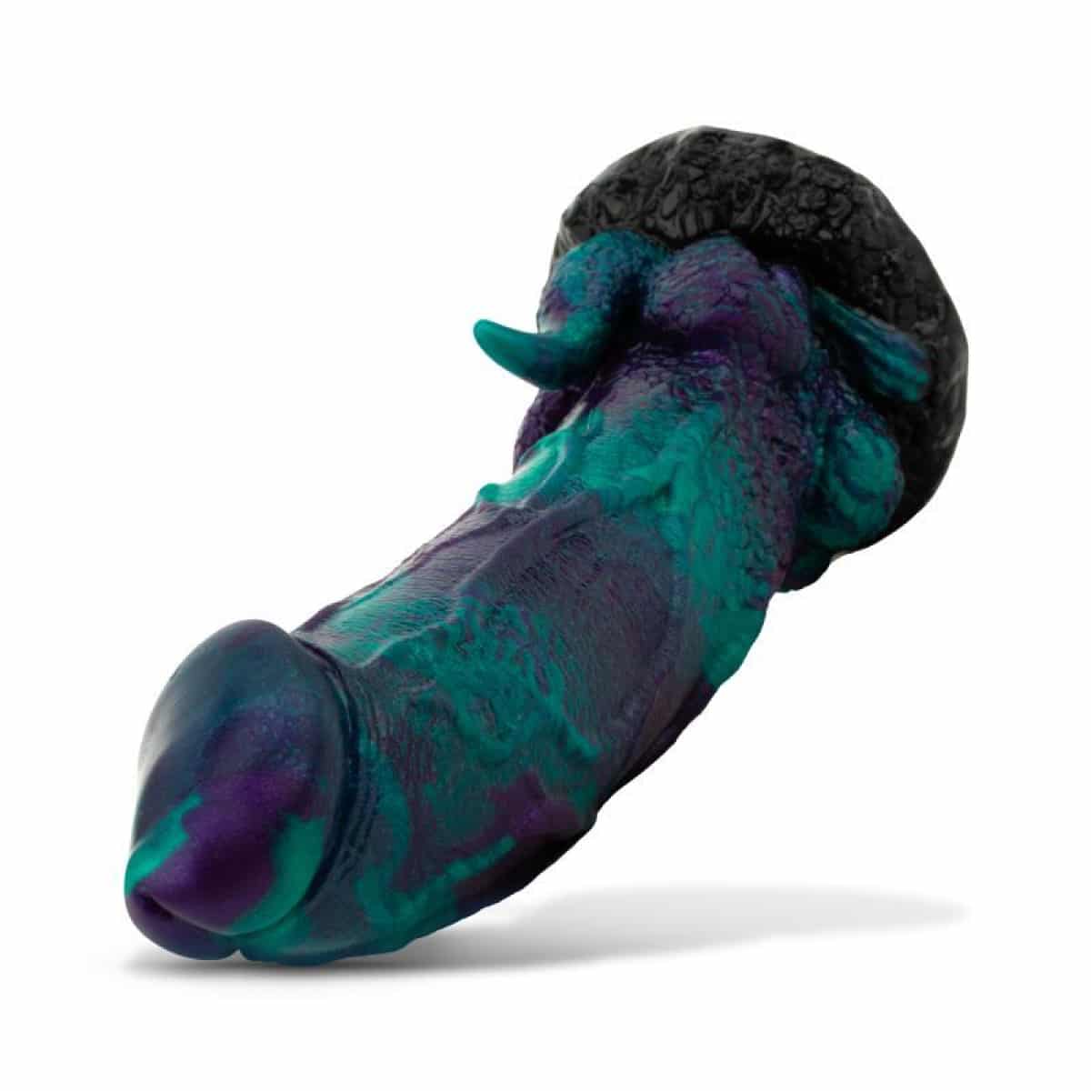 Dildo Dragonfly Púrpura y Verde 22.6 cm - 8.9 - Imagen 7