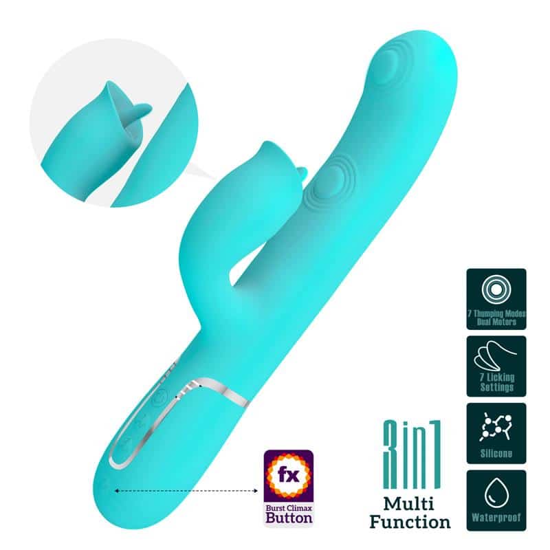 gigi-vibrador-con-licking-y-thumping-turquesa Gigi Vibrador con Licking y Thumping Turquesa - Imagen 1