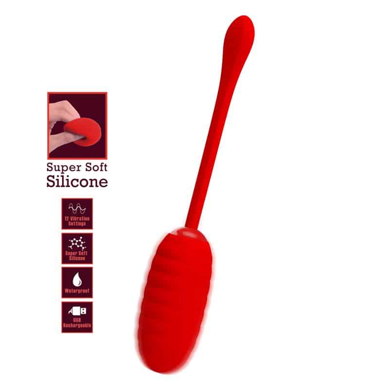 kirk-huevo-vibrador-rojo Kirk Huevo Vibrador Rojo - Imagen 1