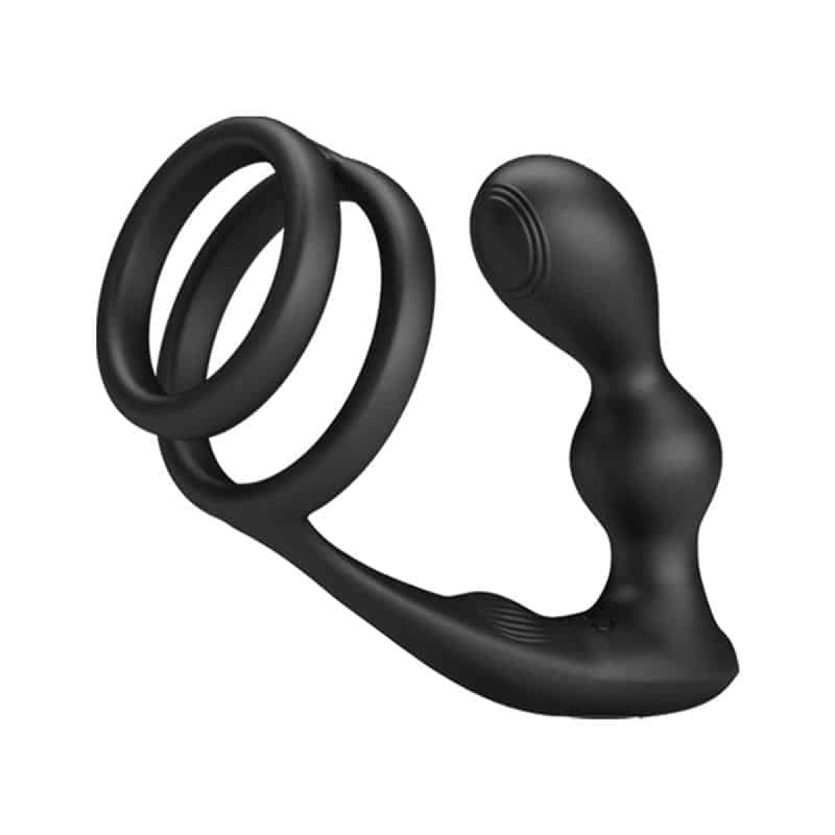 Marshall Plug Anal con Vibración y Anillo para el Pene y Testículos - Imagen 3