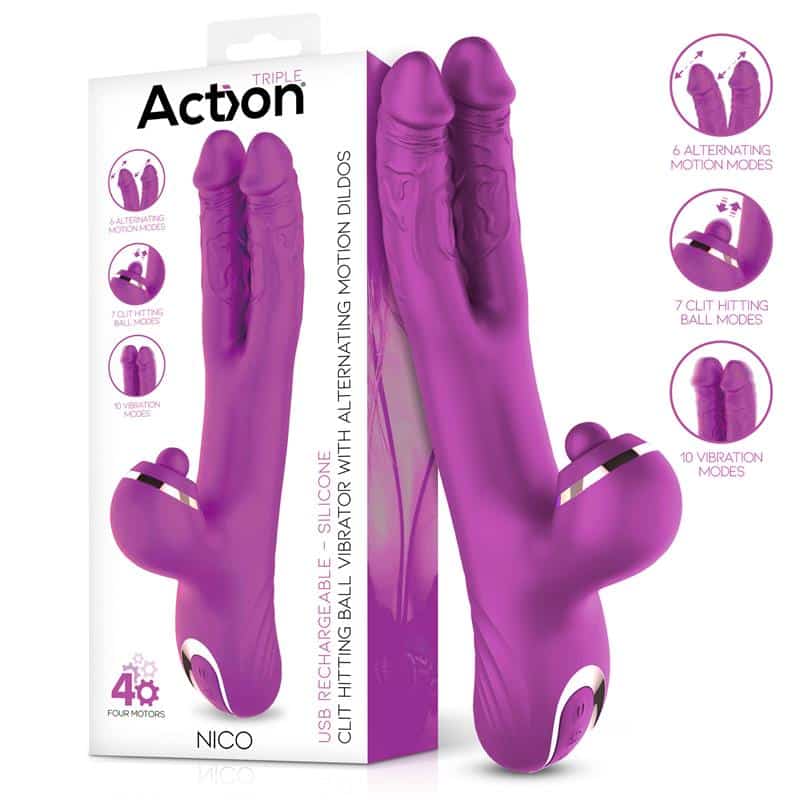 nico-vibrador-con-dildos-alternantes-y-bola-percutora-4-motores Nico Vibrador con Dildos Alternantes y Bola Percutora 4 Motores - Imagen 1