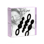Pack de 3 Plugs Silicona Negro - Imagen 4