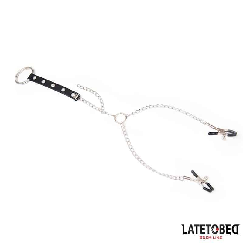 pinzas-pezones-con-anillo-para-pene-talla-unica Pinzas Pezones con Anillo para Pene Talla Única - Imagen 1
