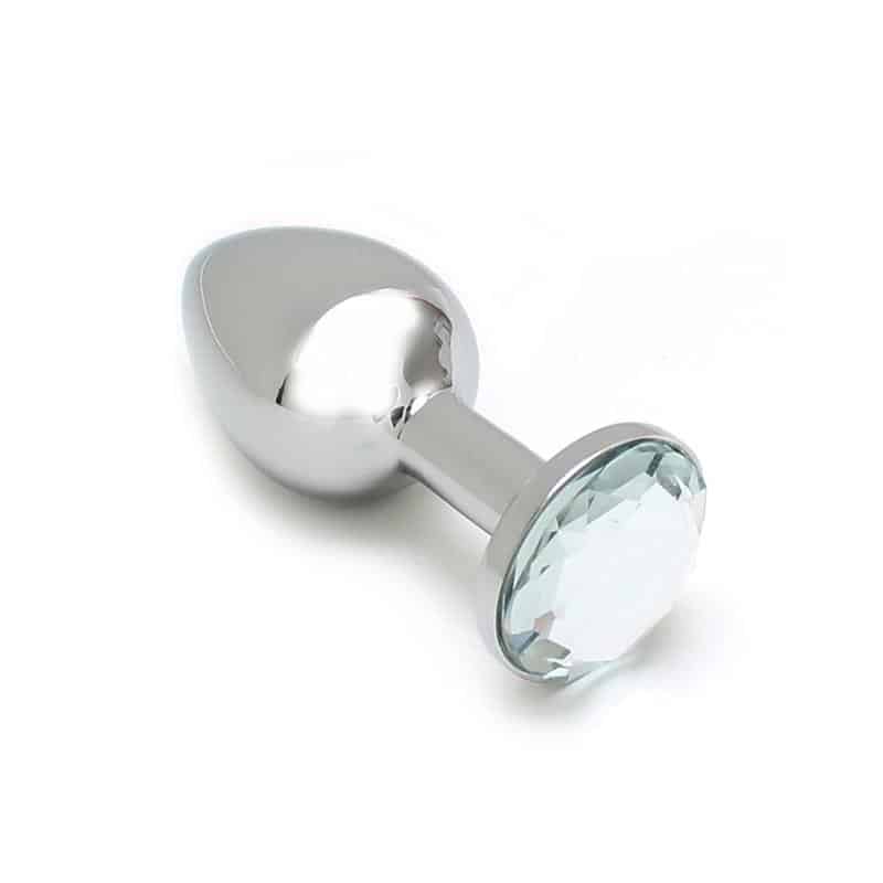 plug-anal-de-metal-sofia-joya-transparente Plug Anal de Metal Sofia Joya Transparente - Imagen 1