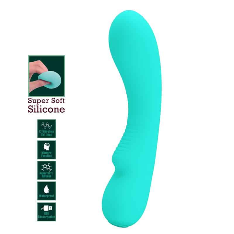 prescott-vibrador-usb-silicone-verde Prescott Vibrador USB Silicone Verde - Imagen 1